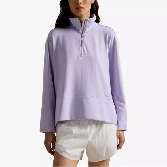 RLX Ralph Lauren Cloud Fleece Funnel Neck Quarter Zip Pull Over, NWT - Picture 4 of 7